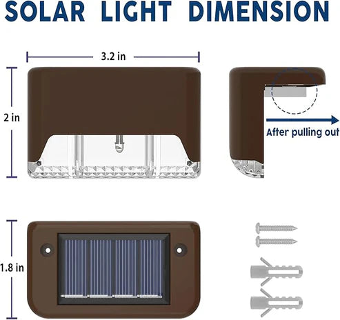 Wireless Solar Deck Lights ✨(PACK OF 4)
