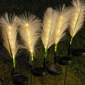 Solar Reed Stake Lights, LED Garden Decorative Lights Waterproof