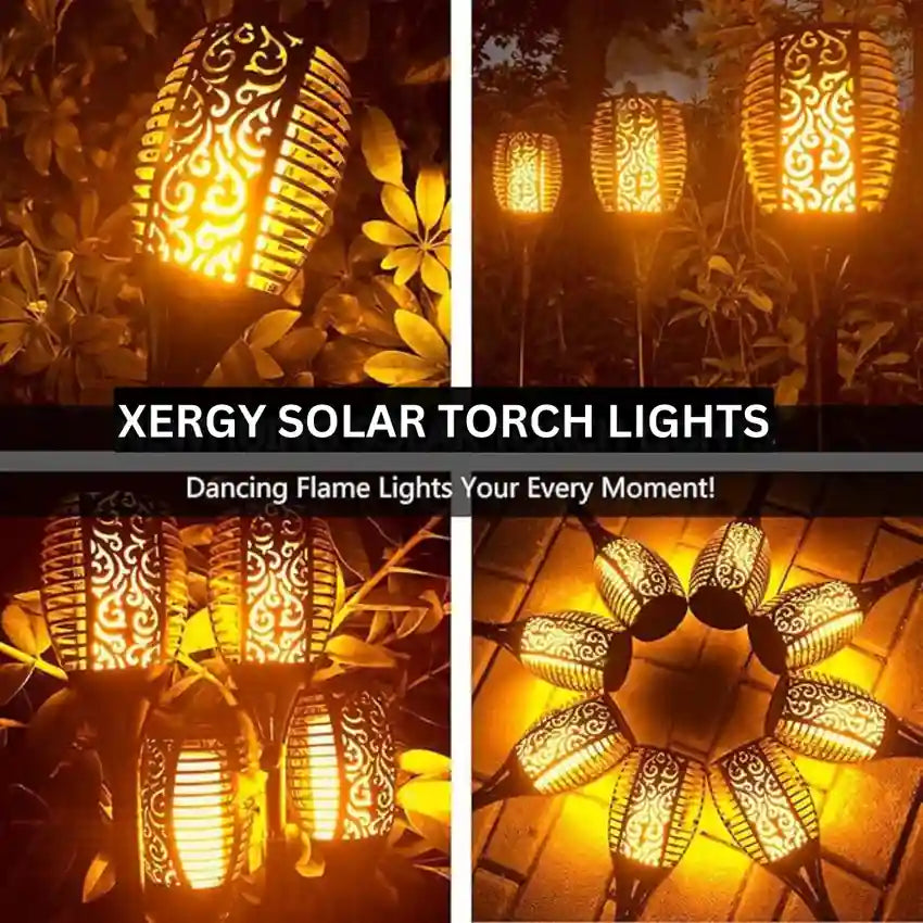 Solar Fire Lamp With Flame Effect