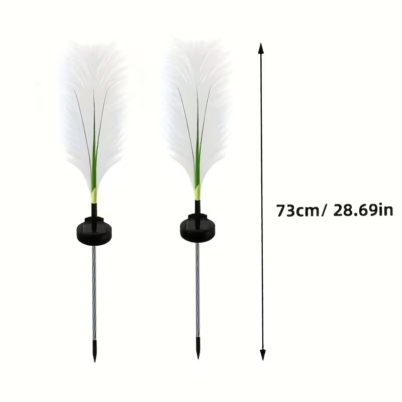 Solar Reed Stake Lights, LED Garden Decorative Lights Waterproof