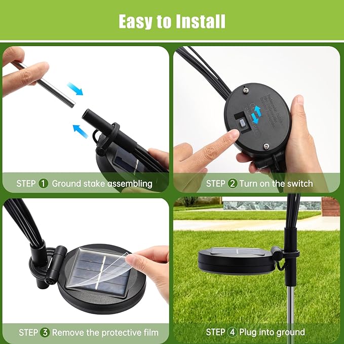 Solar Powered Firefly Light - IPS65 Waterproof