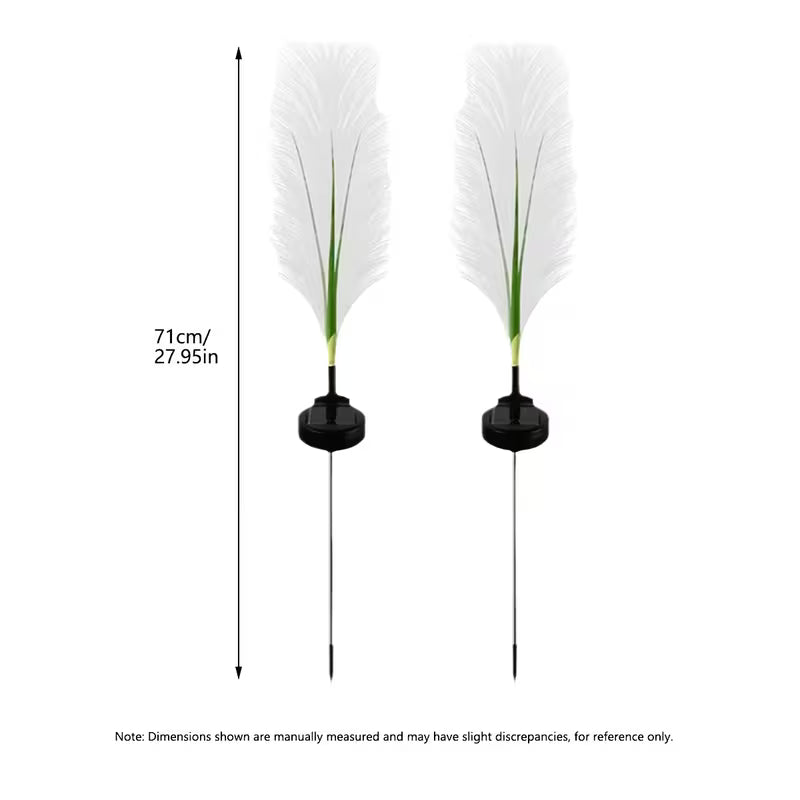 Solar Reed Stake Lights, LED Garden Decorative Lights Waterproof
