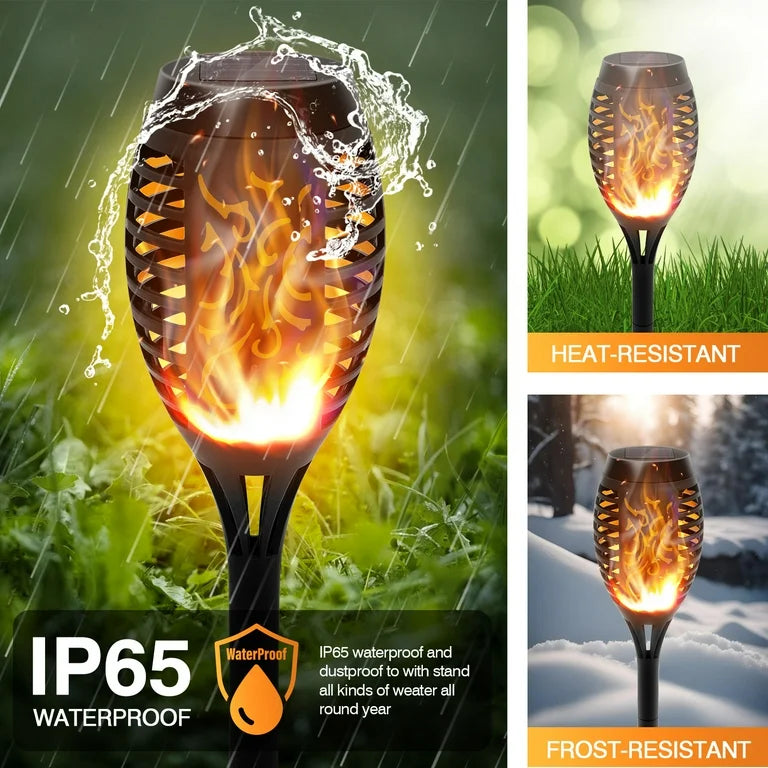 Solar Fire Lamp With Flame Effect