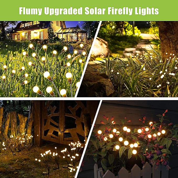 Solar Powered Firefly Light - IPS65 Waterproof