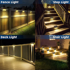 Wireless Solar Deck Lights ✨(PACK OF 4)
