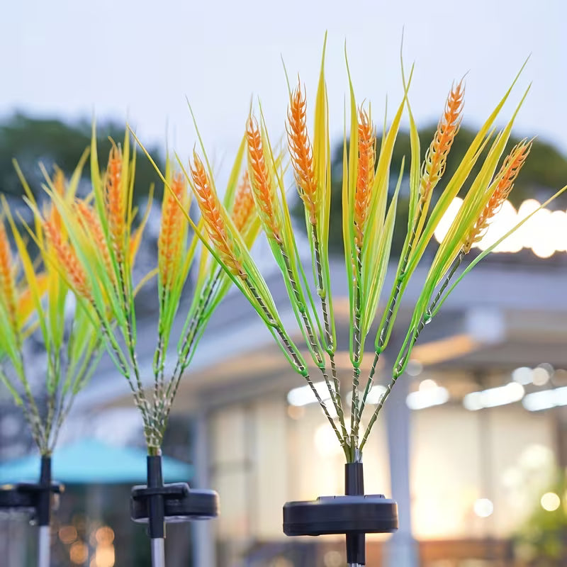 Solar Powered Fairy Lights, 70Cm Smart Wheat Ear Decorative Lights, 12 Lighting Modes Waterproof