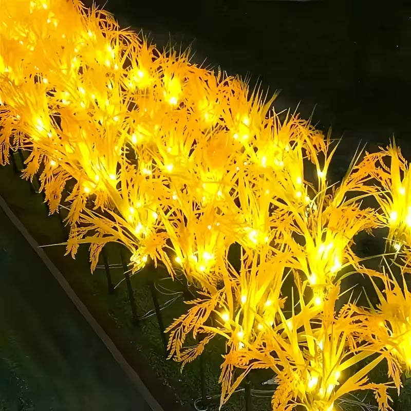 Solar Powered Fairy Lights, 70Cm Smart Wheat Ear Decorative Lights, 12 Lighting Modes Waterproof