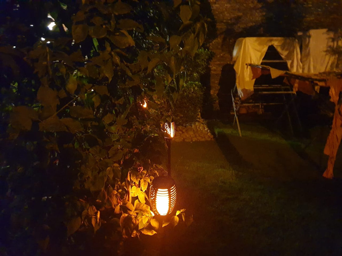 Solar Fire Lamp With Flame Effect