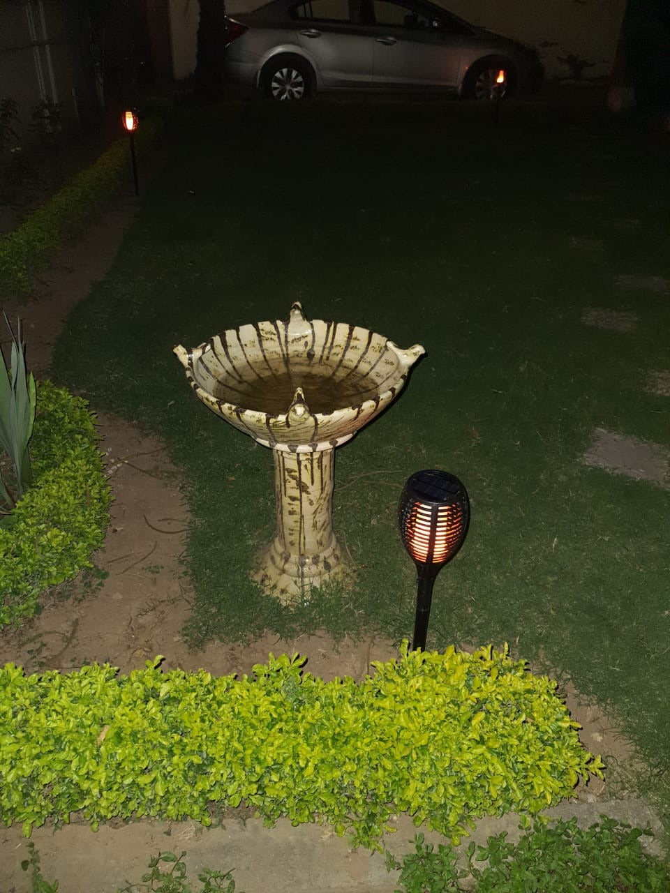 Solar Fire Lamp With Flame Effect