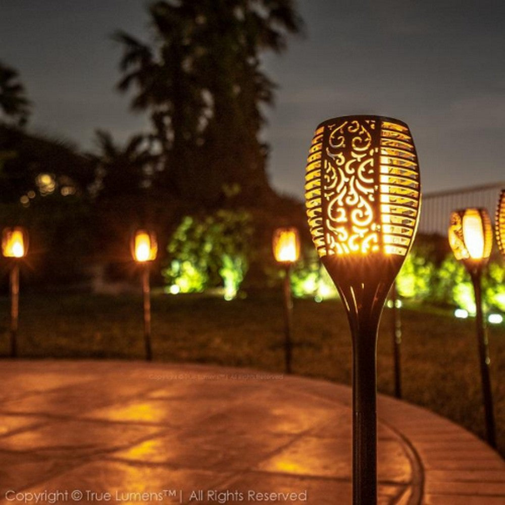 Solar Fire Lamp With Flame Effect