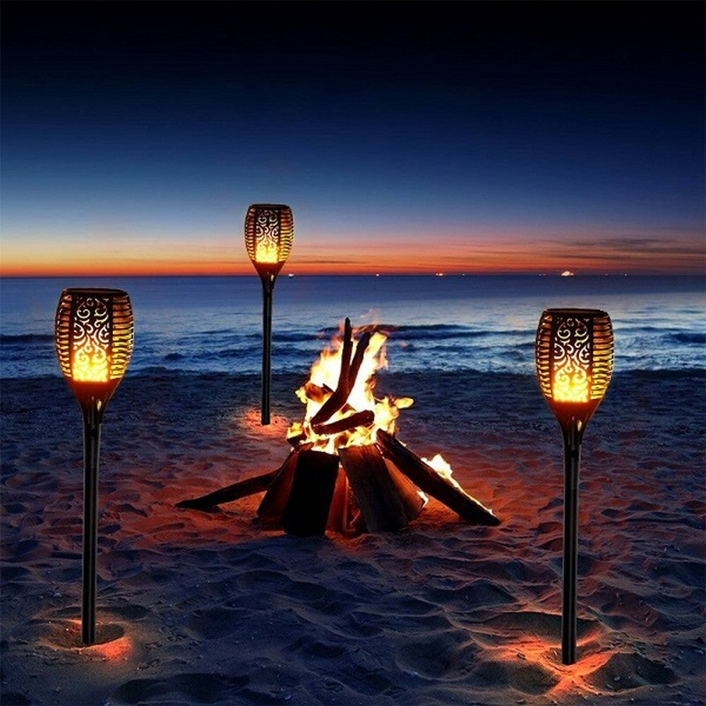 Solar Fire Lamp With Flame Effect