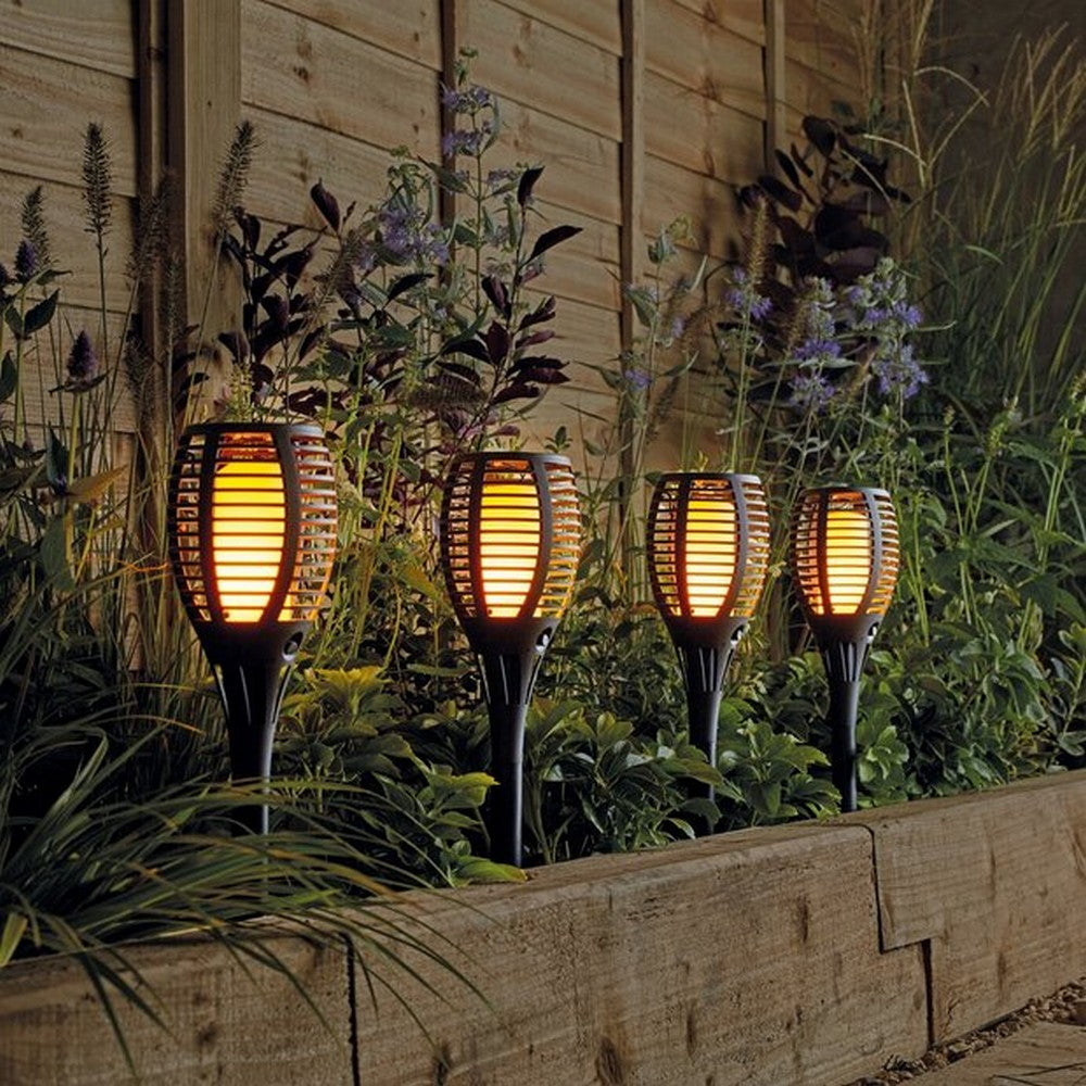 Solar Fire Lamp With Flame Effect