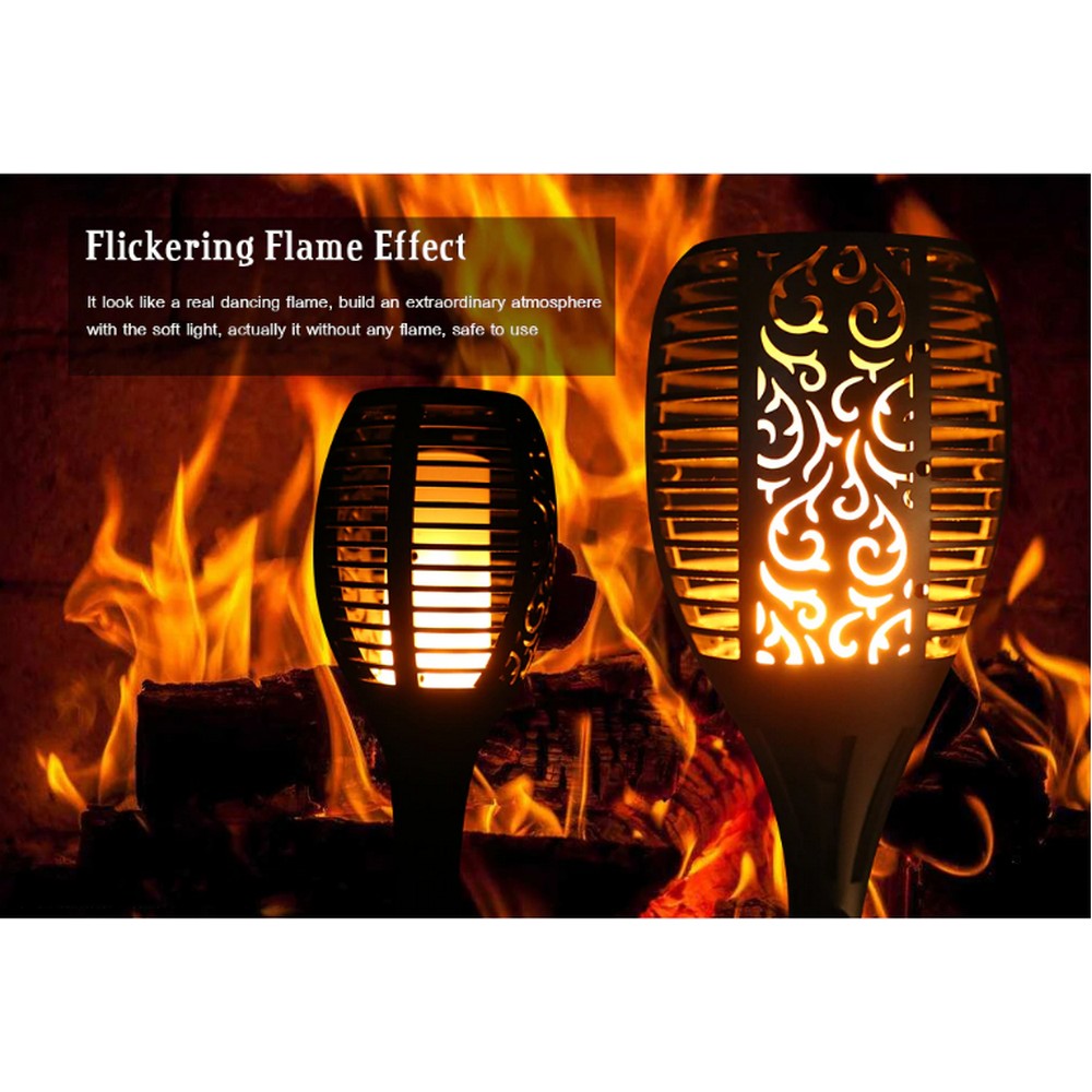 Solar Fire Lamp With Flame Effect