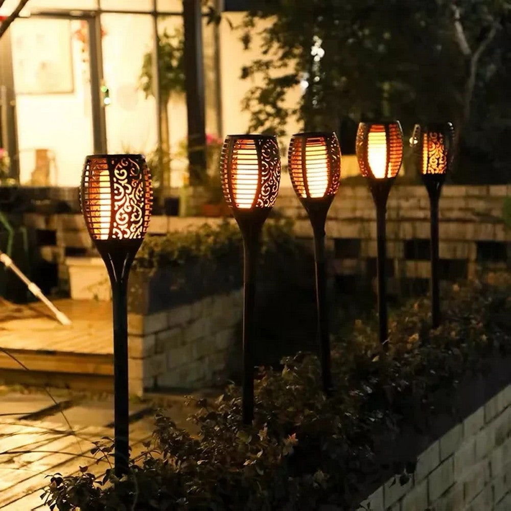 Solar Fire Lamp With Flame Effect